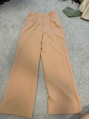 Abercrombie & Fitch Camel Wide-Leg Trousers